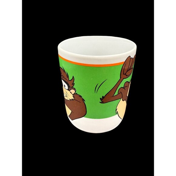 Vtg 1999 Gibson Looney Tunes Taz Tazmanian Devil White 11oz Ceramic Coffee Mug - Picture 2 of 7